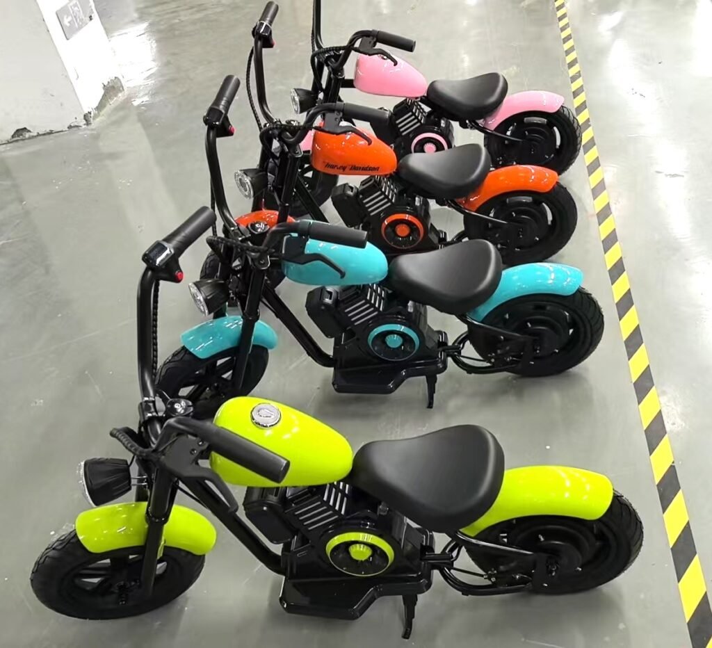 kids electric motorcycle, 12" wheel electric bike, 18V brushless motor, safe ride-on motorcycle, battery powered kids bike