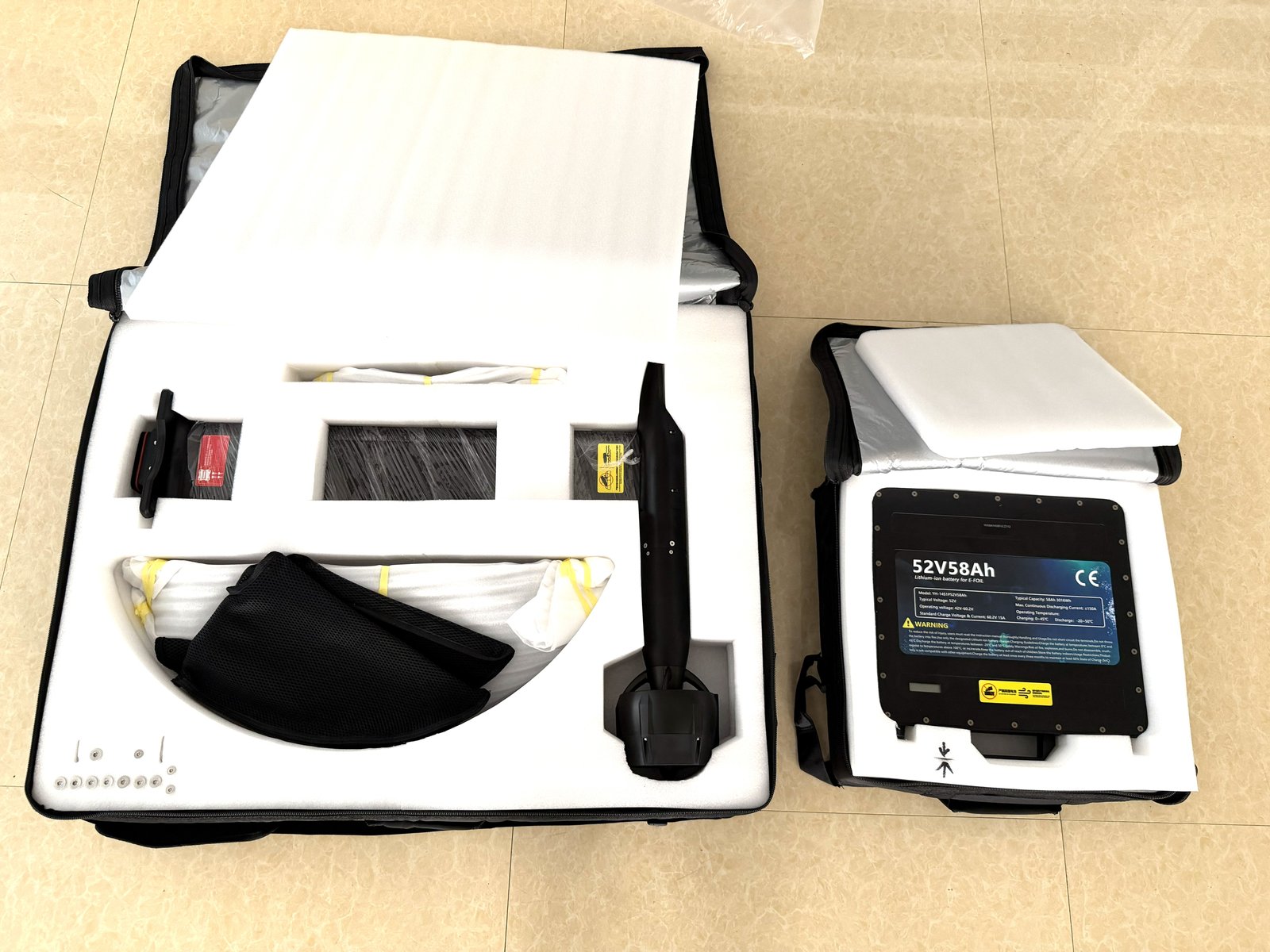 efoil battery capacity and ride time comparison by brand